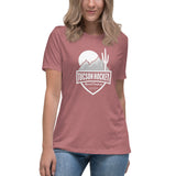 Tucson Hockey - Women's Relaxed T-Shirt - Front - White Logo