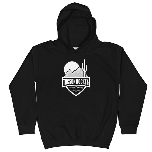 Tucson Hockey - Kids Hoodie - Front - White Logo