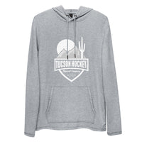 Tucson Hockey - Unisex Lightweight Hoodie - Front - White Logo