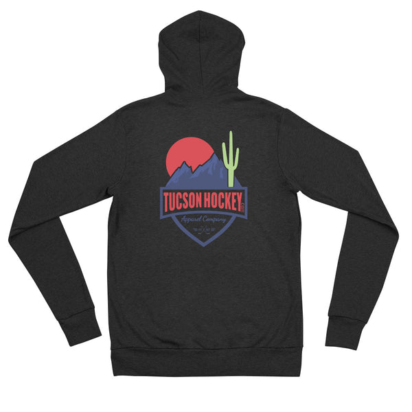 Tucson Hockey - Unisex Zip Hoodie - Back - Color Logo