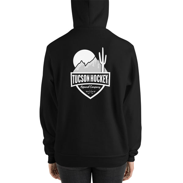 Tucson Hockey - Women's Hoodie - Back - White Logo