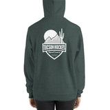 Tucson Hockey - Women's Hoodie - Back - White Logo