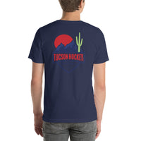 Tucson Hockey - Short-Sleeve Men's T-Shirt - Front & Back - Color Logo
