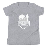 Tucson Hockey - Youth Short Sleeve T-Shirt - Front - White Logo