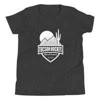 Tucson Hockey - Youth Short Sleeve T-Shirt - Front - White Logo