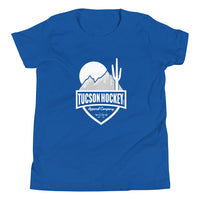 Tucson Hockey - Youth Short Sleeve T-Shirt - Front - White Logo